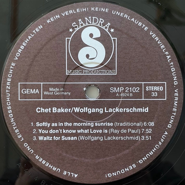 CHET BAKER - WOLFGANG LACKERSCHMID / BALLADS FOR TWO - German Sandra Original