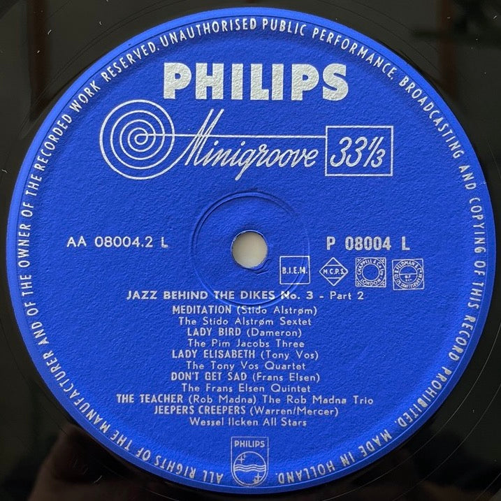 VA / JAZZ BEHIND THE DIKES No.3 - Dutch Philips Original