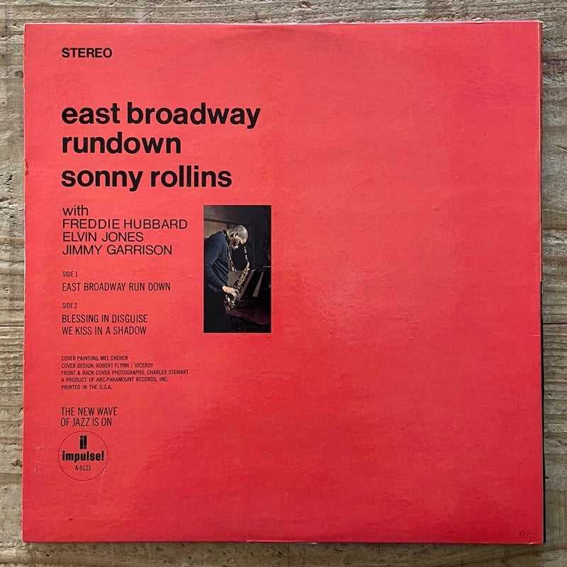 SONNY ROLLINS / EAST BROADWAY RUN DOWN - US Impulse ABC Records Inc.