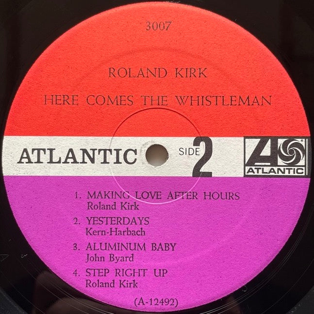 ROLAND KIRK / HERE COMES THE WHISTLEMAN - US Atlantic Original