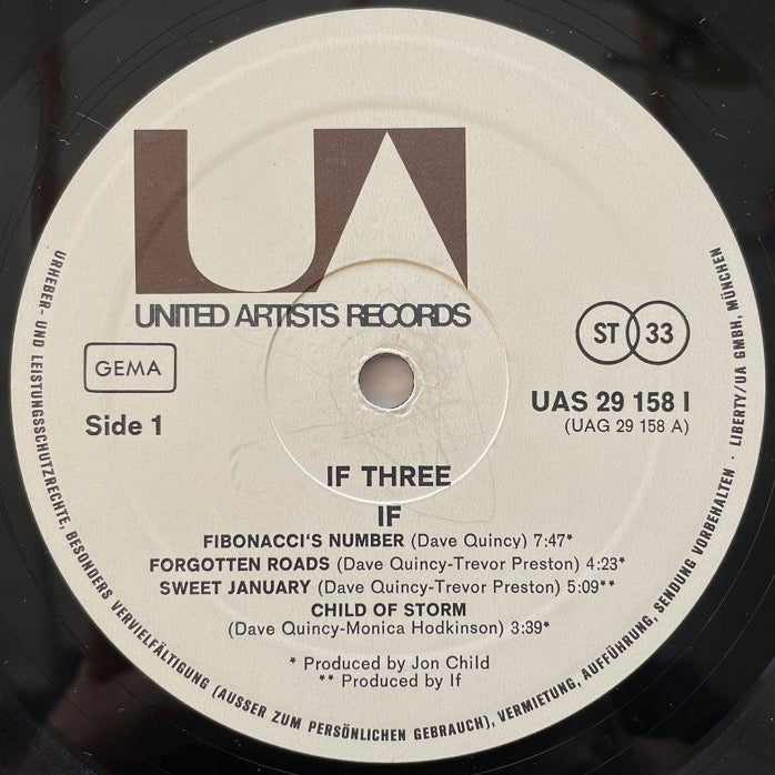 IF / IF THREE - German United Artists