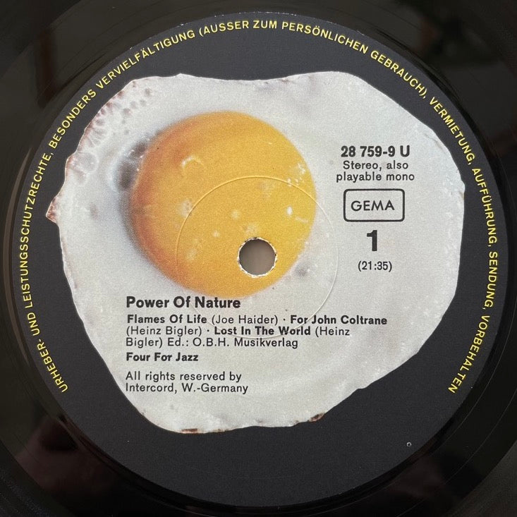 FOUR FOR JAZZ / POWER OF NATURE - German Intercord Original