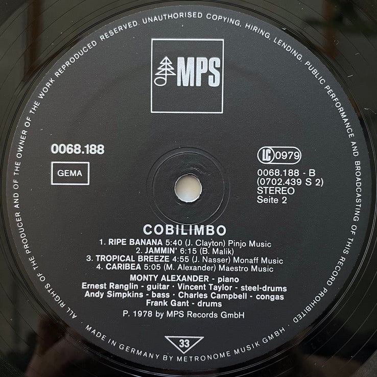 MONTY ALEXANDER feat. ERNEST RANGLIN / COBILIMBO - German MPS Original