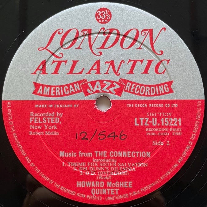 HOWARD McGHEE / MUSIC FROM THE CONNECTION - UK London Original