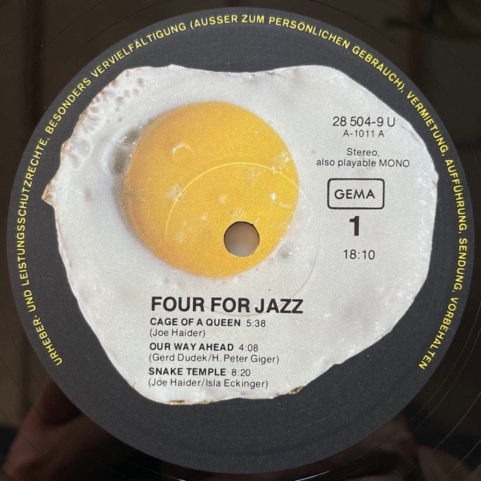 FOUR FOR JAZZ / SUNDAY CHILD - German Intercord Original
