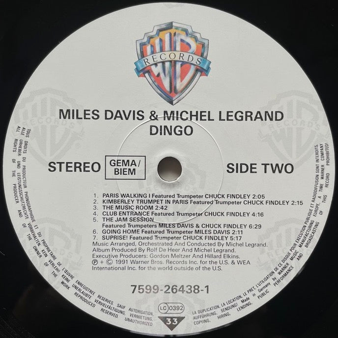 MILES DAVIS & MICHEL LEGRAND / DINGO - German Warner Bros. Original.