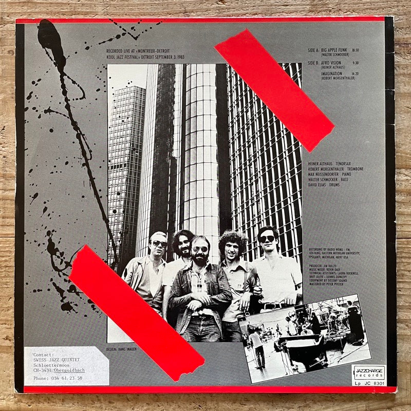 SWISS JAZZ QUINTET / LIVE IN DETROIT - Swiss Jazzcharge Original