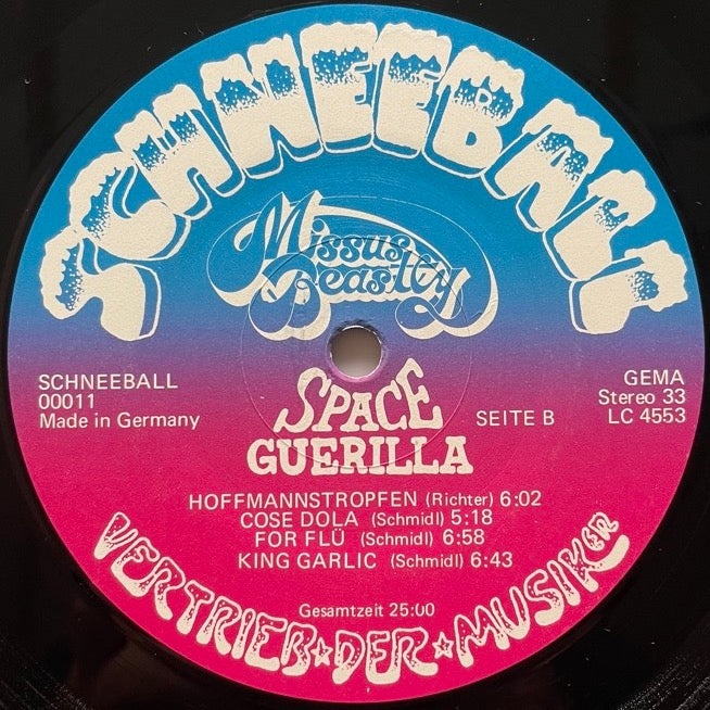 MISSUS BEASTLY / SPACEGUERILLA - German Schneeball Original