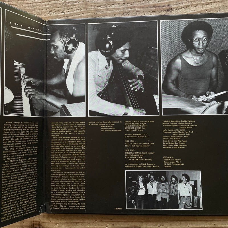 FRANK STROZIER QUINTET / WHAT'S GOIN' ON - Danish SteepleChase Original
