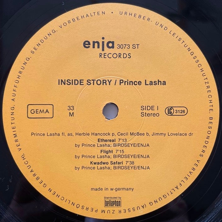PRINCE LASHA / INSIDE STORY - German Enja Original