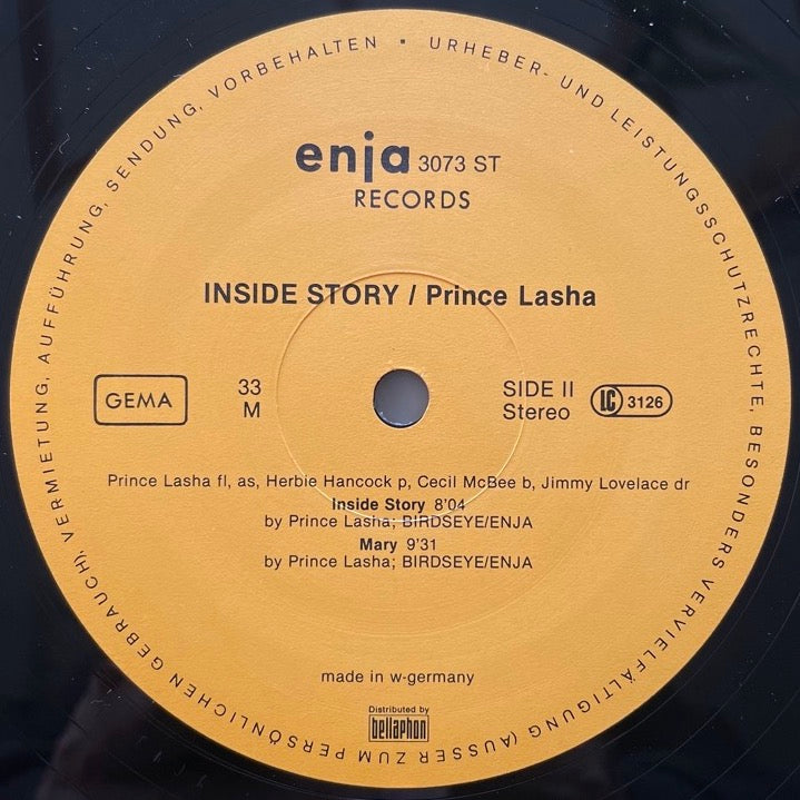 PRINCE LASHA / INSIDE STORY - German Enja Original
