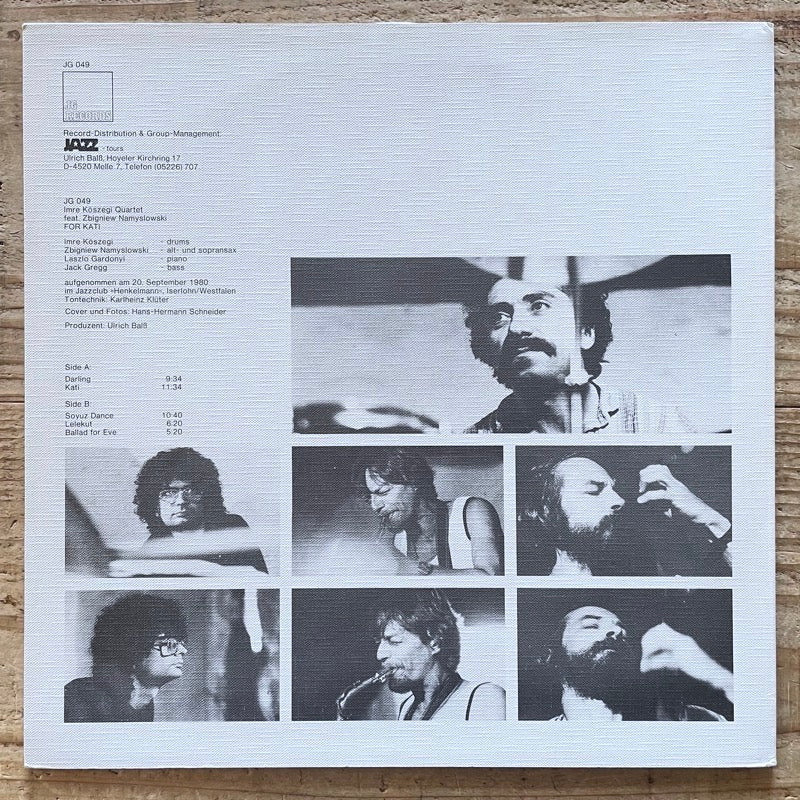 IMRE KOSZEGI QUARTET feat. ZBIGNIEW NAMYSLOWSKI / FOR KATI - German JG Original