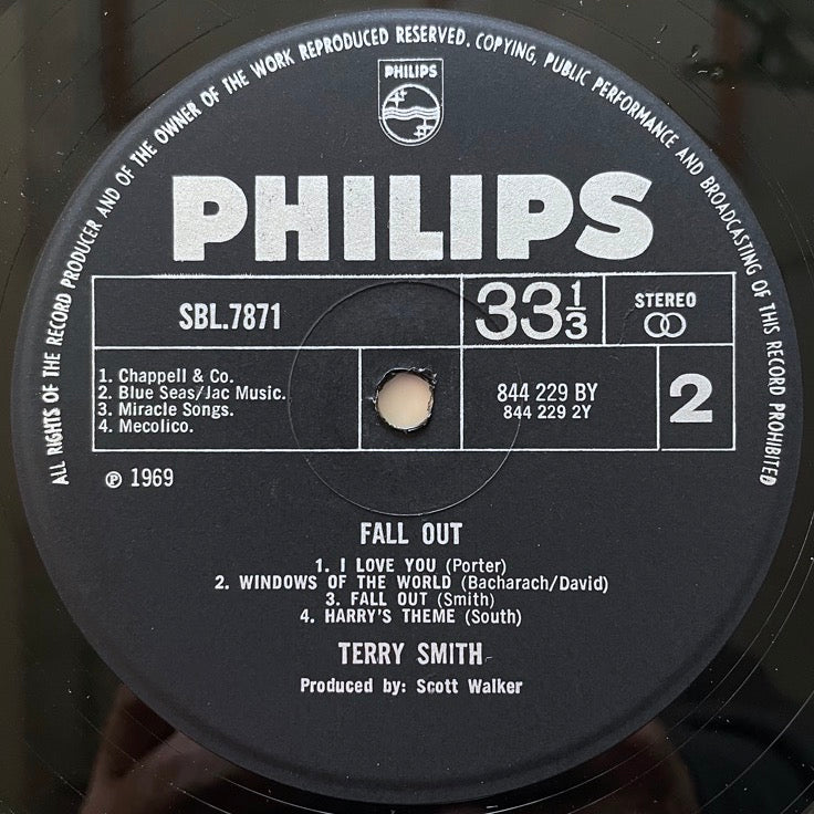 TERRY SMITH / FALL OUT -UK Philips Original
