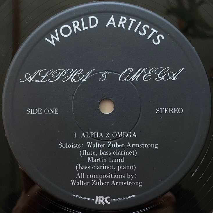 WALTER ZUBER ARMSTRONG / ALPHA & OMEGA - US Original
