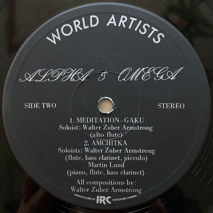 WALTER ZUBER ARMSTRONG / ALPHA & OMEGA - US Original