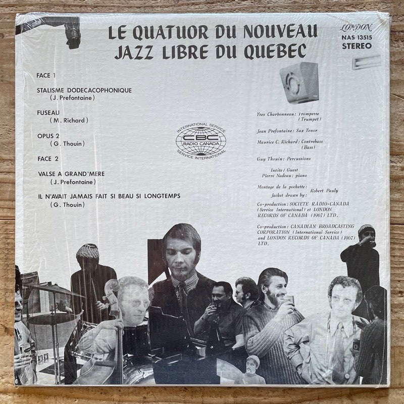 LE QUATUOR DU NOUVEAU JAZZ LIBRE DU QUEBEC - Canada London Original