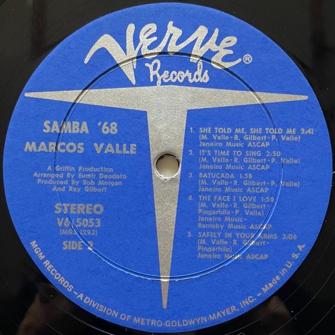 MARCOS VALLE / SAMBA '68 - US Verve Original