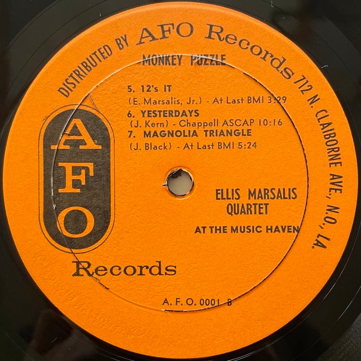 ELLIS MARSALIS QUARTET / MONKEY PUZZLE - US AFO Original