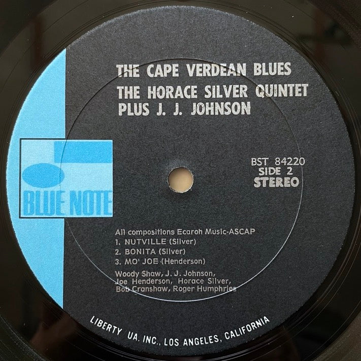 HORACE SILVER QUINTET / CAPE VERDEAN BLUES - US Blue Note Liberty/UA VAN GELDER
