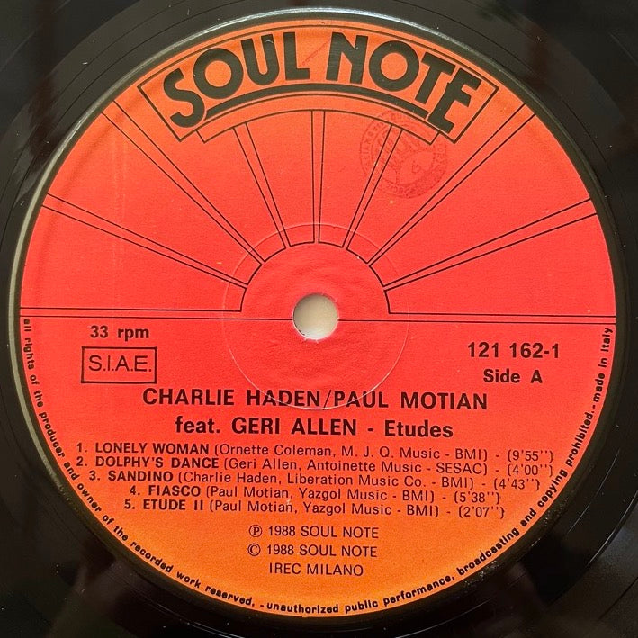 CHARLIE HADEN, PAUL MOTIAN feat. GERI ALLEN / ETUDES