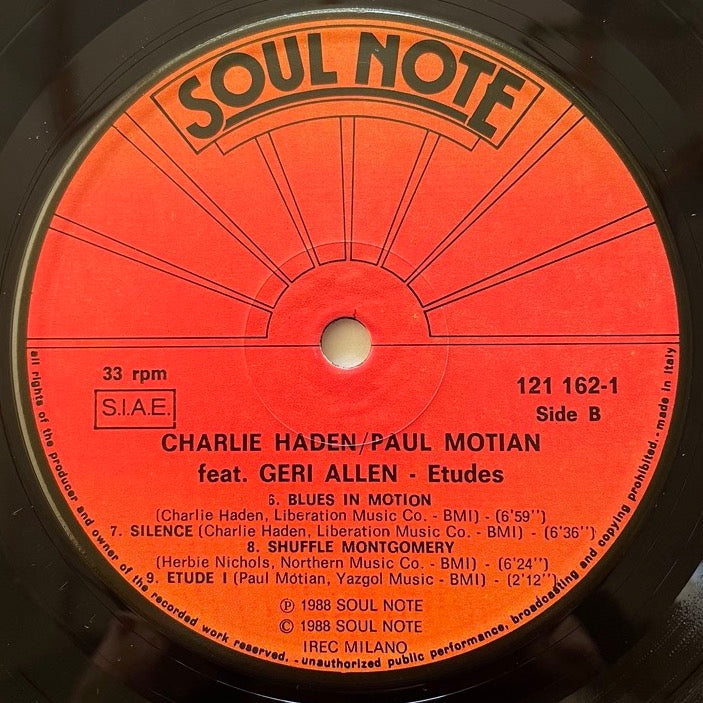 CHARLIE HADEN, PAUL MOTIAN feat. GERI ALLEN / ETUDES