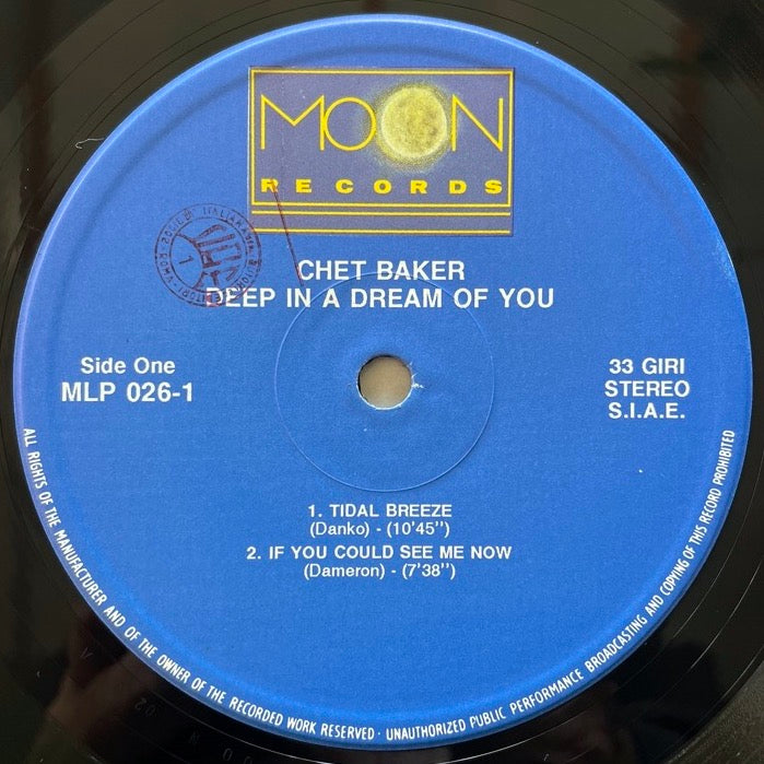 CHET BAKER / DEEP IN A DREAM OF YOU - Italian Moon