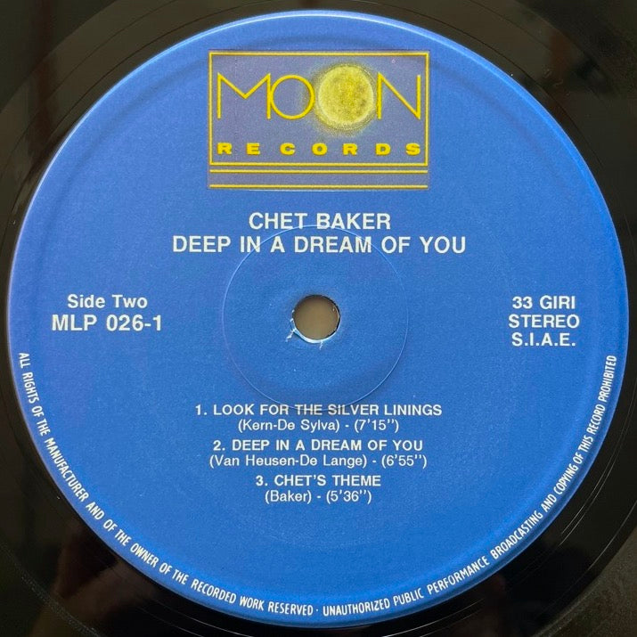 CHET BAKER / DEEP IN A DREAM OF YOU - Italian Moon