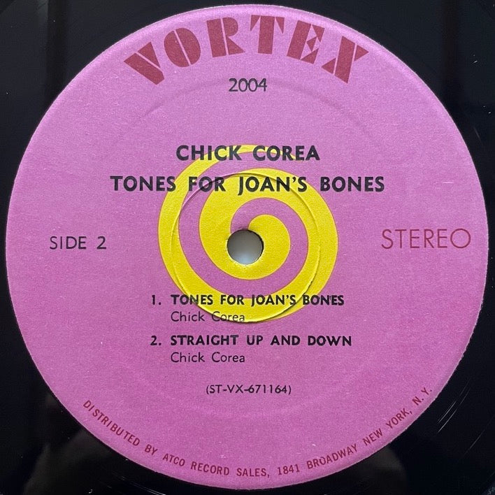 CHICK COREA / TONES FOR JOAN'S BONES - US Vortex Original