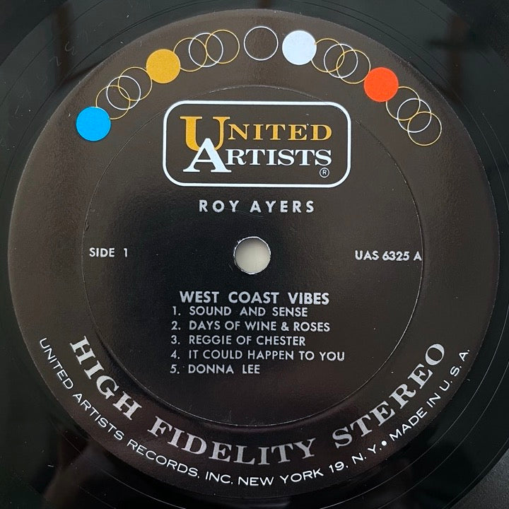 ROY AYERS / WEST COAST VIBES - US United Artists Original