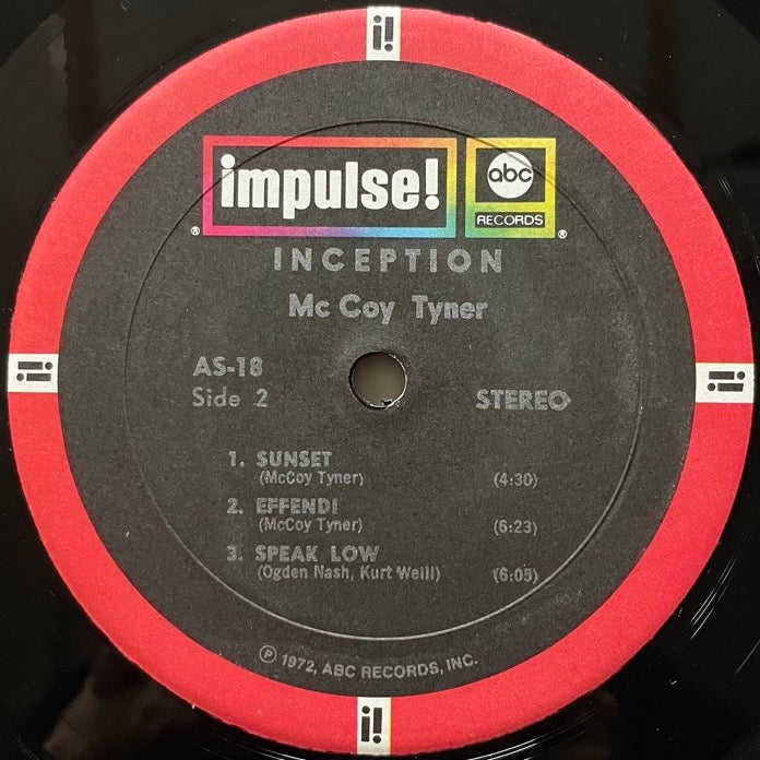 McCOY TYNER TRIO / INCEPTION - US Impulse