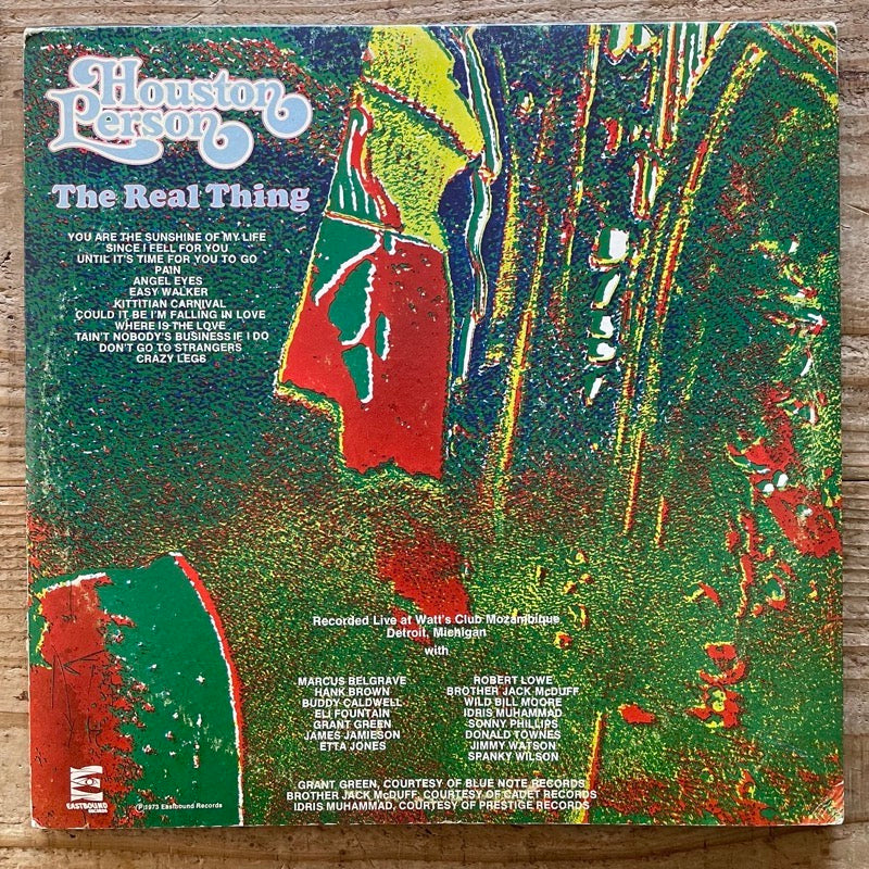 HOUSTON PERSON / THE REAL THING (2LP) - US Eastbound Original