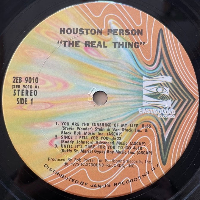 HOUSTON PERSON / THE REAL THING (2LP) - US Eastbound Original