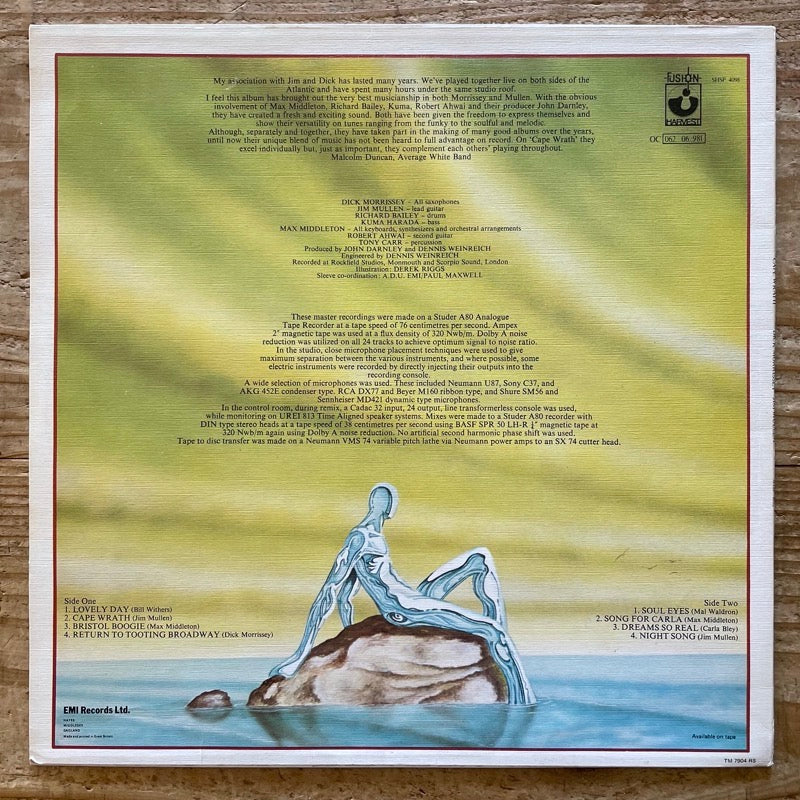 DICK MORRISSEY - JIM MULLEN / CAPE WRATH - UK EMI/Harvest Original