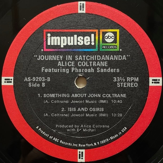 ALICE COLTRANE feat. PHAROAH SANDERS / JOURNEY IN SATCHIDANANDA - US Impulse Original