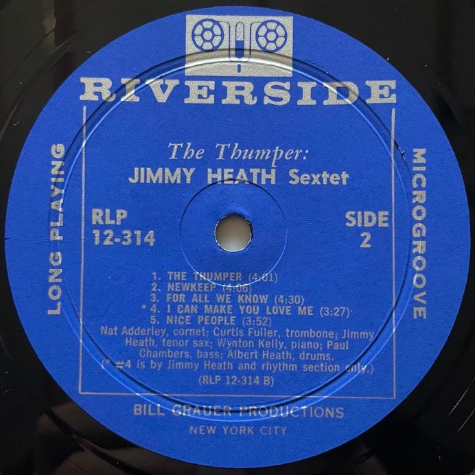 JIMMY HEATH SEXTET / THE THUMPER - US Riverside Original