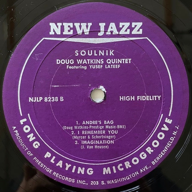 DOUG WATKINS / SOULNIK - US New Jazz/Status RVG