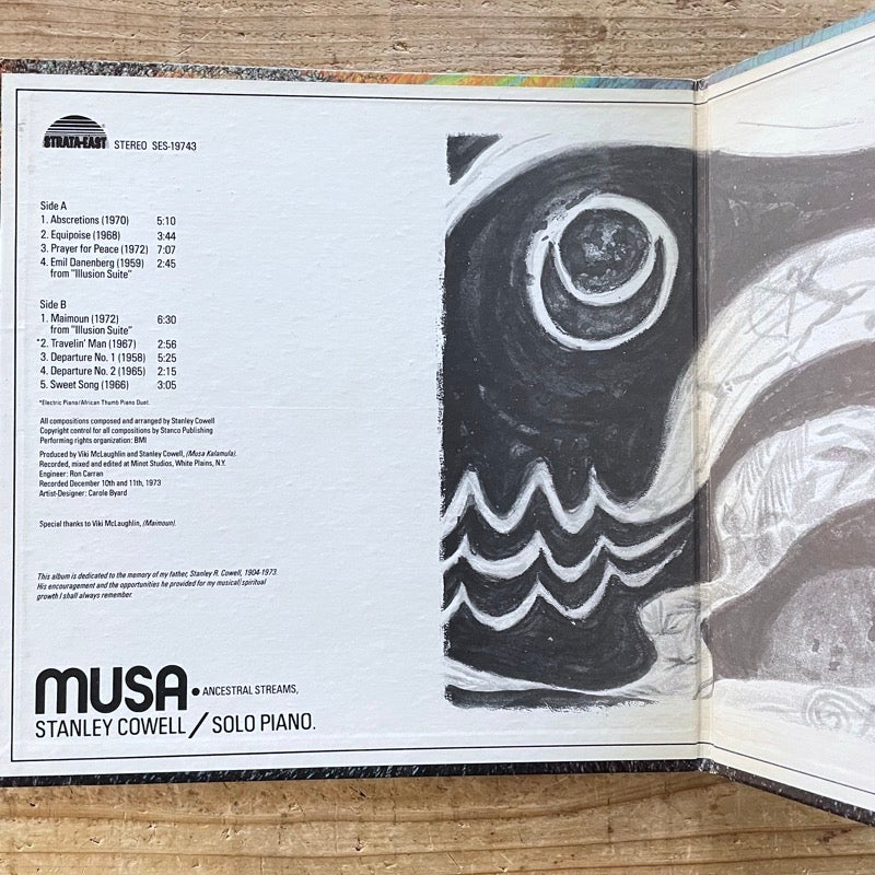 STANLEY COWELL / MUSA : ANCESTRAL STREAMS - US Strata-East Original