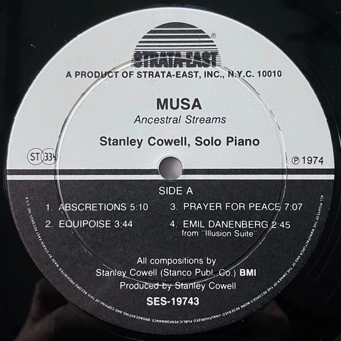 STANLEY COWELL / MUSA : ANCESTRAL STREAMS - US Strata-East Original