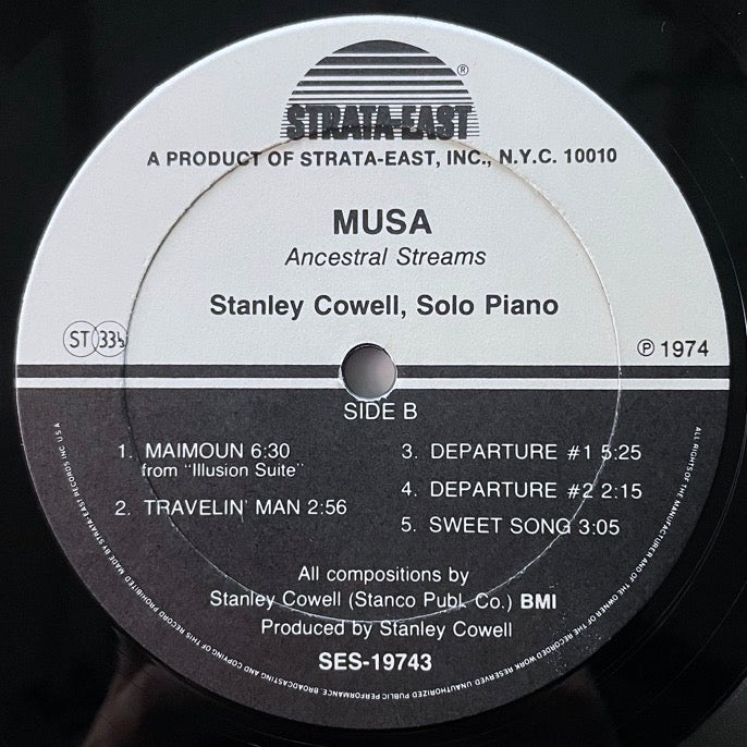 STANLEY COWELL / MUSA : ANCESTRAL STREAMS - US Strata-East Original