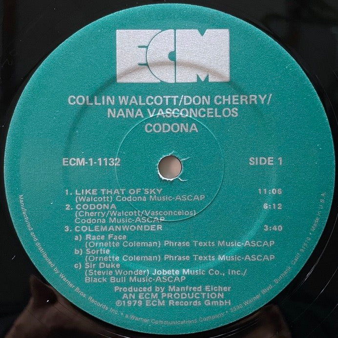 COLIN WALCOTT, DON CHERRY, NANA VANCONCELOS / CODONA - US ECM