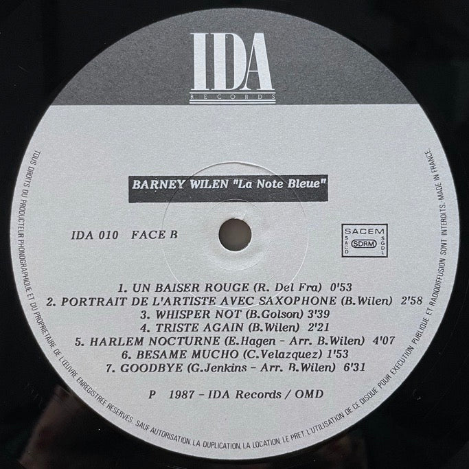 BARNEY WILEN / LA NOTE BLEUE - French IDA Original