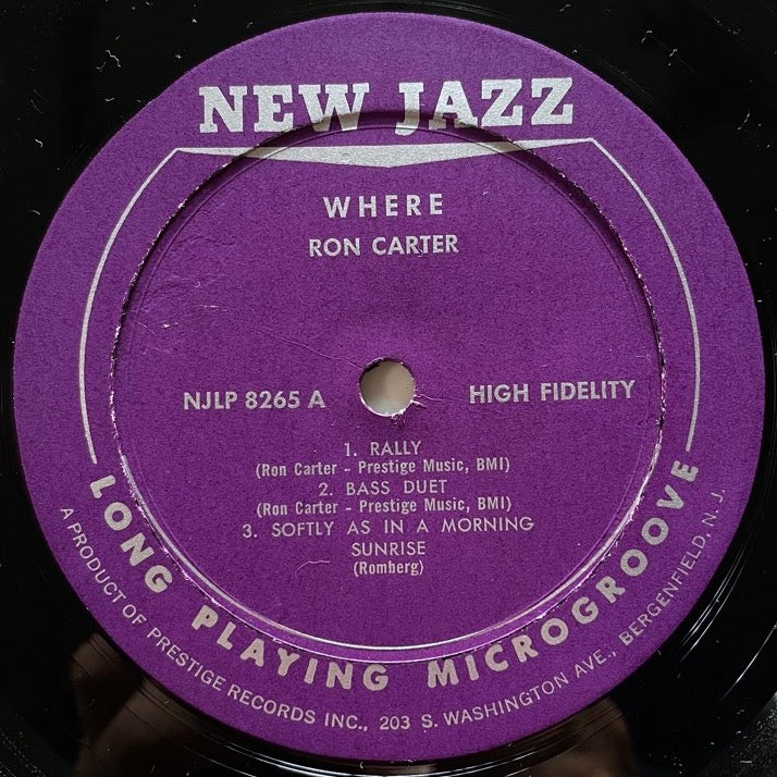 RON CARTER with ERIC DOLPHY, MAL WALDRON / WHERE? - US New Jazz Original