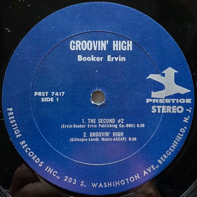 BOOKER ERVIN / GROOVIN' HIGH - US Prestige stereo Original