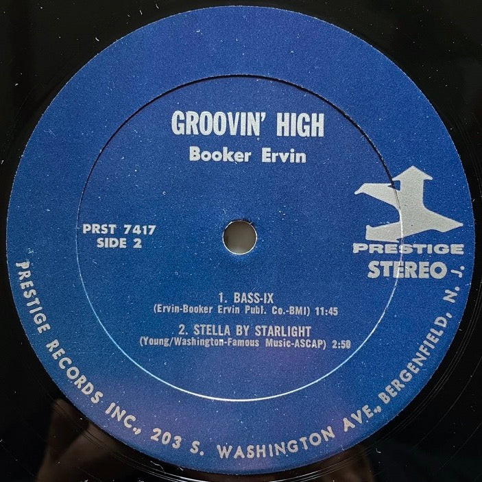 BOOKER ERVIN / GROOVIN' HIGH - US Prestige stereo Original