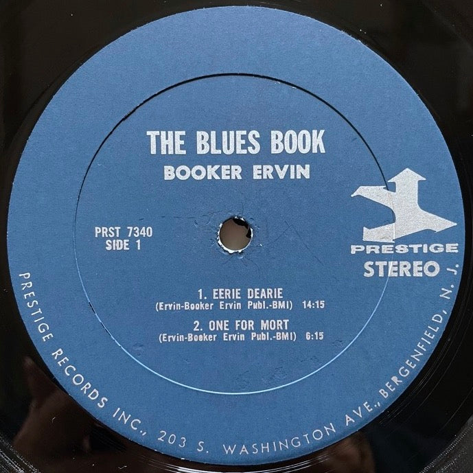 BOOKER ERVIN / THE BLUES BOOK - US Prestige stereo Original