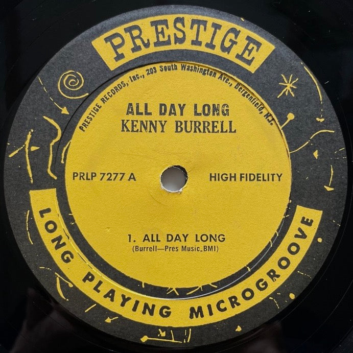 KENNY BURRELL / ALL DAY LONG - US Prestige NJ