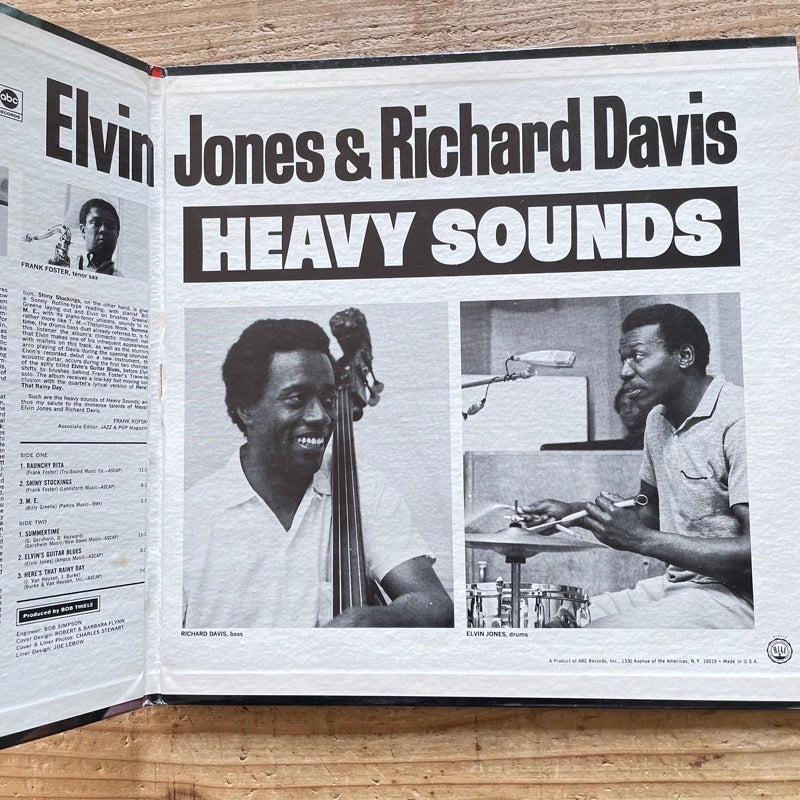 ELVIN JONES AND RICHARD DAVIS / HEAVY SOUNDS - US Impulse Original