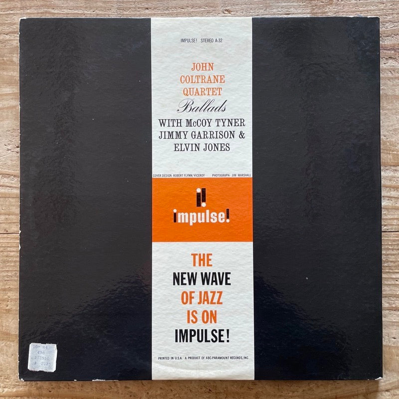 JOHN COLTRANE / BALLADS - US Impulse VAN GELDER
