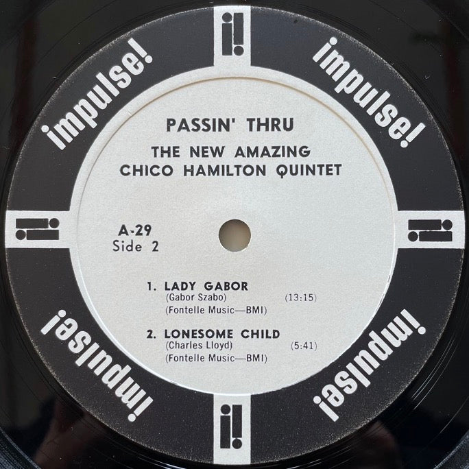 CHICO HAMILTON QUINTET / PASSIN' THRU - US Impulse Promo Mono Original