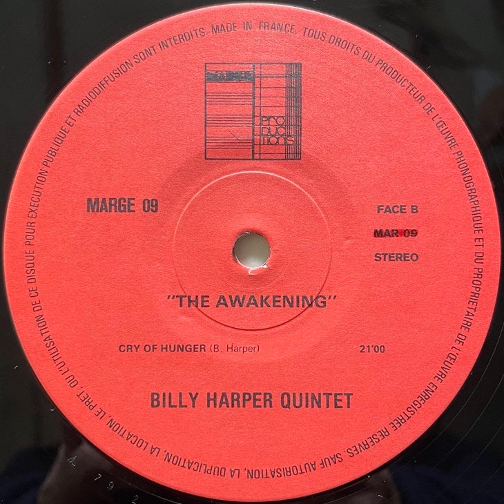 BILLY HARPER QUINTET / THE AWAKENING - French Marge Original